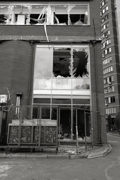 Odessa 우크라이나 July14 2023 우크라이나 건물을 우크라이나에 러시아 폭격된 건물이야 — 스톡 사진