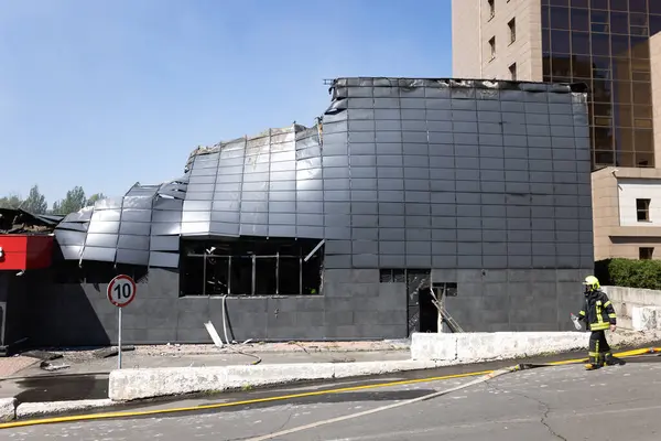 Odessa Ukraine August 2023 Ruïne Van Winkelcentrum Fozzi Vernietigd Door — Stockfoto