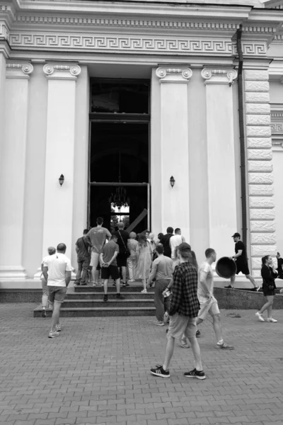 Odessa Ukraine Julho 2023 Construção Igreja Ortodoxa Odessa Destruída Por — Fotografia de Stock