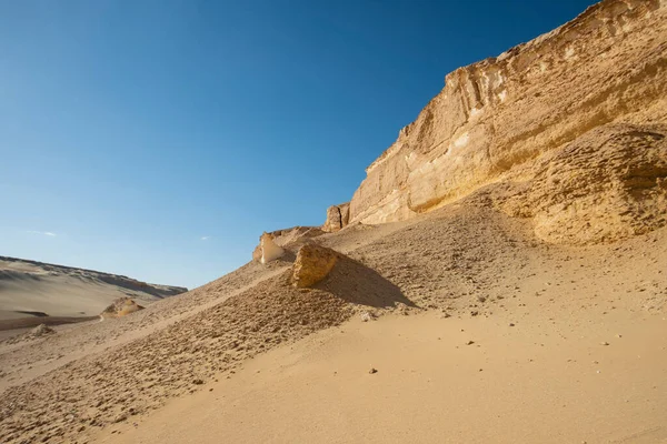 Landschaft Malerischen Blick Auf Öde Karge Westliche Wüste Mit Geologischen — Stockfoto
