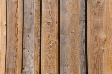 Close-up view of a wooden fence. Background for various uses. clipart