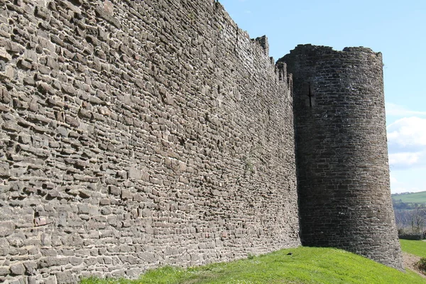 Large Stone Walls Historic Castle Fortress — Stock Photo, Image