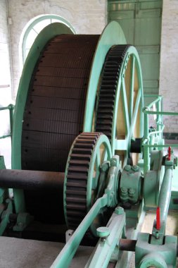 Vintage Kömür Madenciliğinin Büyük Davulu.