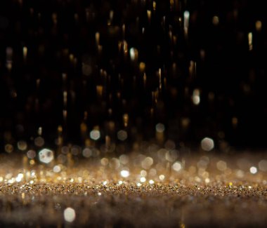 Noellerin soyut ve ışıltılı arka planlı bokeh ışığı .