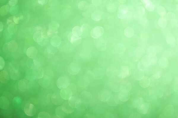 Abstract nature green bokeh background .