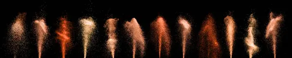 Πολύχρωμα Πυροτεχνήματα Σιντριβάνι Ρεύμα Σκοτεινή Νύχτα — Φωτογραφία Αρχείου