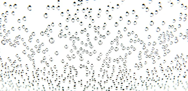 Luftblasen Wasser Isoliert Auf Weißem Hintergrund — Stockfoto