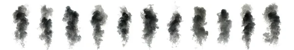 Fumée Abstraite Sur Fond Blanc — Photo