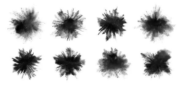 隔離された白い背景の白い粉の爆発 — ストック写真