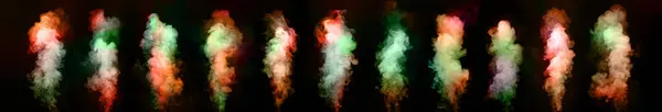 Abstrakt Gefärbter Rauch Auf Dunklem Hintergrund — Stockfoto