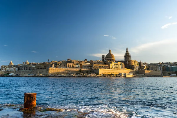 Skyline Valletta Malta Europa Mest Soliga Huvudstad — Stockfoto
