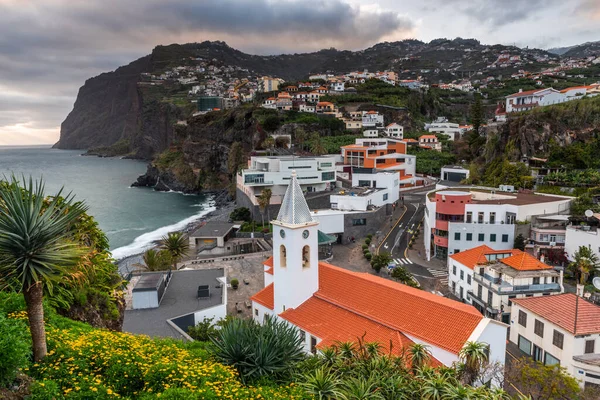 Stadsgezicht Van Camara Lobos Architectuur Van Badplaats Madeira Portugal — Stockfoto