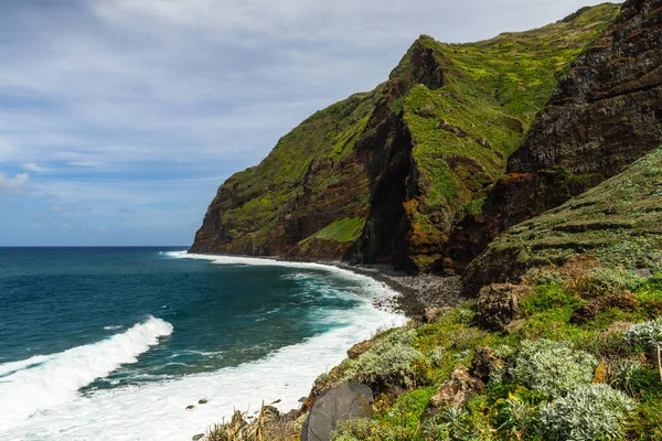 Havslandskap Och Ölandskap Madeira Vid Atlanten Portugal Vårsäsong — Stockfoto