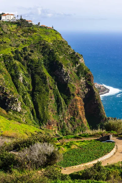 Krajobraz Nad Morzem Maderze Portugalia — Zdjęcie stockowe