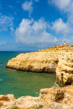 Farol de Alfanzina Deniz feneri Algarve Sahili, Portekiz