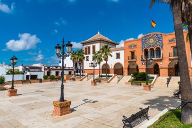 Palos de la Frontera, Kristof Kolomb İspanyol liman şehri, İspanya.