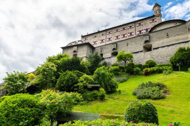 Avusturya 'nın Kalesindeki Hohenwerfen Kalesi' nin Panoramik Görüntüleri