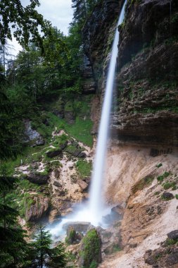 Breathtaking Pericnik Waterfall in Slovenia's Triglav National Park at its Finest clipart