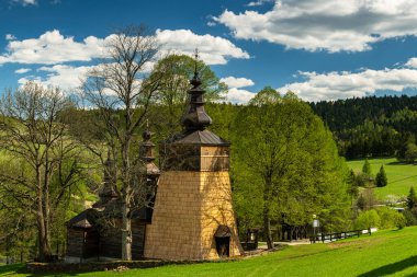 Polonya 'nın Wojkowa kentindeki Yunan Katolik Kilisesi ve St. Damian Kilisesi