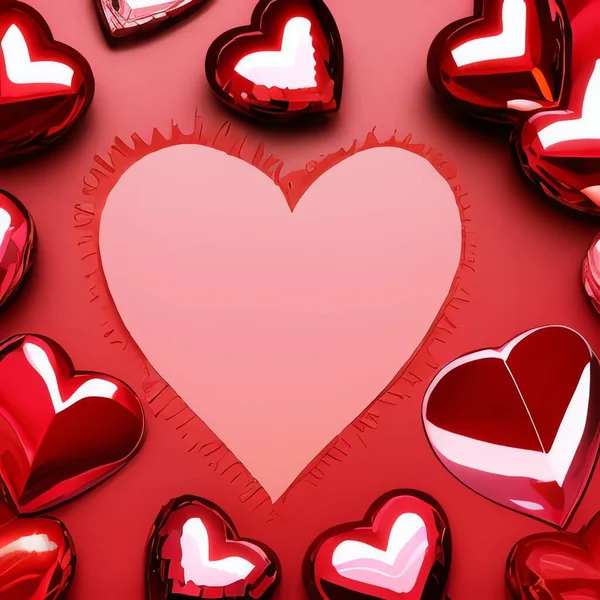 Valentine Day Background Image Deep Red Color — стокове фото