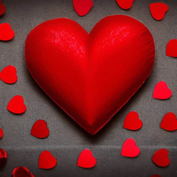 Gambar Latar Belakang Hari Valentine Warna Merah Dalam — Stok Foto