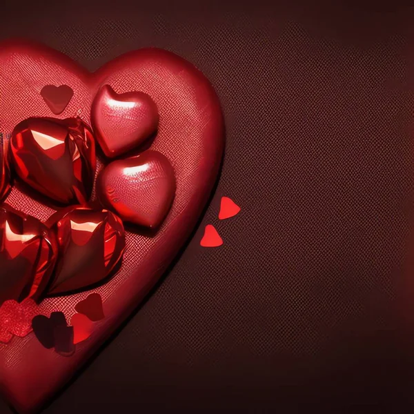 День Святого Валентина Фон Изображения Глубокий Красный Цвет — стоковое фото