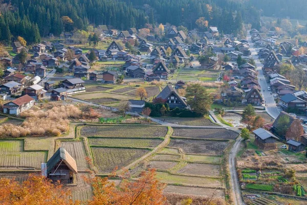 Japonya Nın Shirakawa Köyündeki Ünlü Çiftlik Evleri — Stok fotoğraf