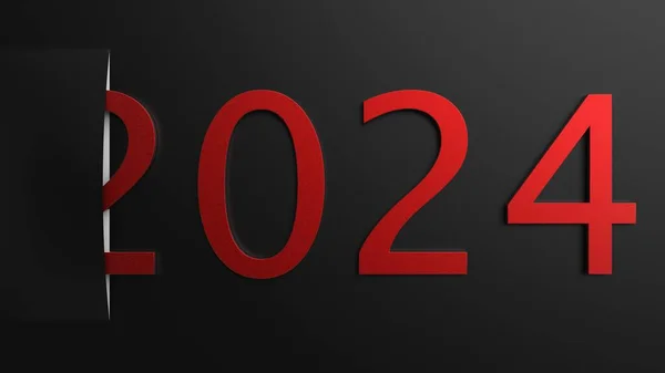 Den Rendering Gott Nytt 2022 Glänsande Gyllene Vektor Design — Stockfoto