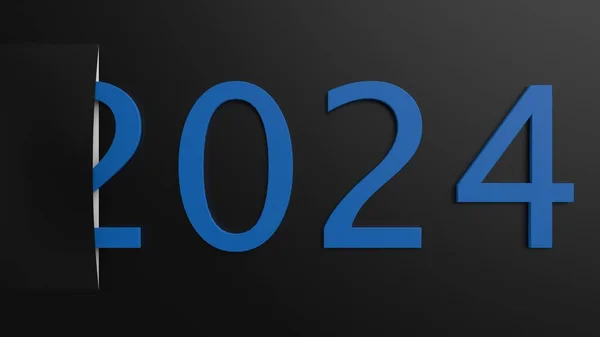 Rendu Bonne Année 2022 Brillant Design Vectoriel Doré — Photo