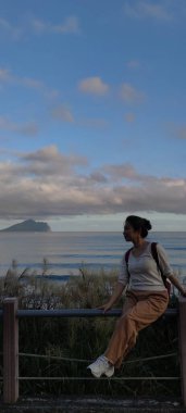 Tayvan 'ın Yilan ilçesindeki Guishan Adası Kaplumbağa Adası.