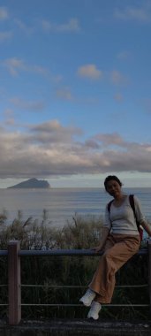 Tayvan 'ın Yilan ilçesindeki Guishan Adası Kaplumbağa Adası.