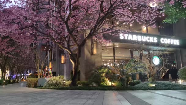 Linkou Taiwan Feb 2023 Starbucks Linko New Taipei City Taiwan — Stock Video