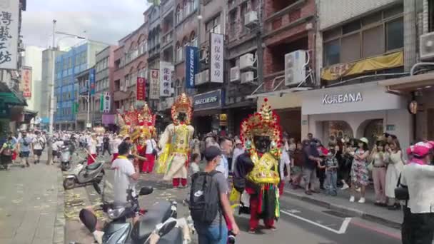 Tamsui New Taipei City Červenec 2023 Tamsui Qingshui Patriarch Temple — Stock video