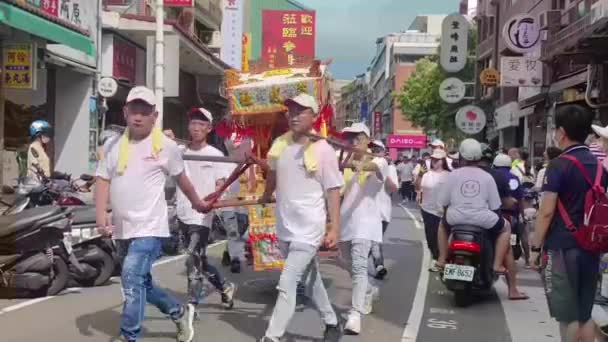 Tamsui New Taipei City Červenec 2023 Tamsui Qingshui Patriarch Temple — Stock video