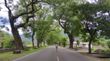 Wuling Yeşil Tüneli, Taitung, Tayvan manzarası