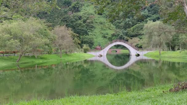 Szép Kilátás Nyílik Gilitan Híddal Hualien Tajvan — Stock videók