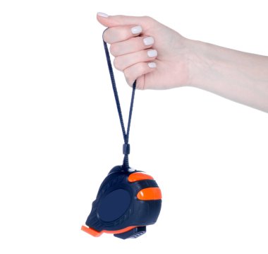 Beyaz arkaplan izolasyonunda elde bulunan bant ölçüsü