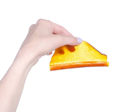 meyve pastila aperatifi beyaz arka plan izolasyonunda