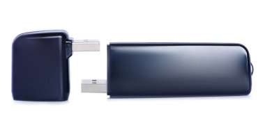 Beyaz arkaplan izolasyonunda USB wi fi modemi