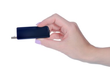 Beyaz arkaplan izolasyonunda USB wi fi modemi