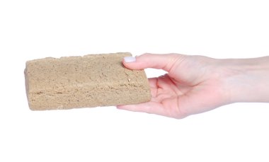 Beyaz arka plan izolasyonunda tatlı ay çiçeği halkası