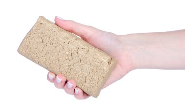 Beyaz arka plan izolasyonunda tatlı ay çiçeği halkası