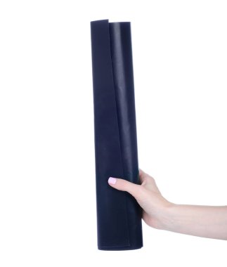 Beyaz arkaplan izolasyonunda teflon fırın minderi