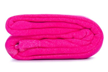 Beyaz arka plan izolasyonunda bebek pembe taytları