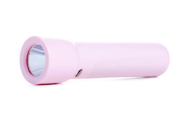 Beyaz arka plan izolasyonunda Pembe El Feneri