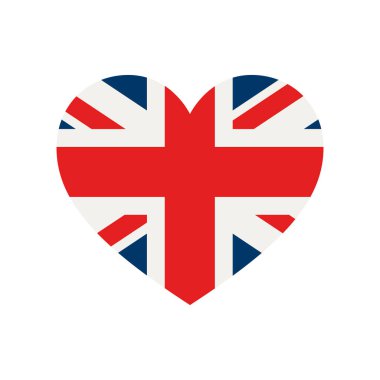 Kalp simgesinde Birleşik Krallık bayrağı