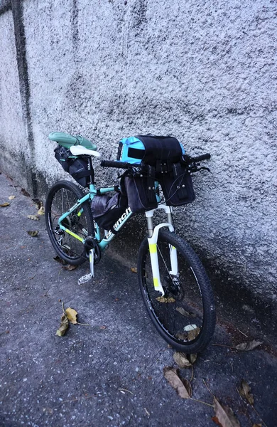 Chonburi Thailand Out Bicicleta Montanha Embalagem Para Estacionamento Longa Viagem — Fotografia de Stock