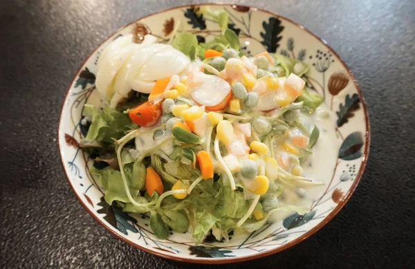 Salade Agréable Délicieuse Plat Santé — Photo