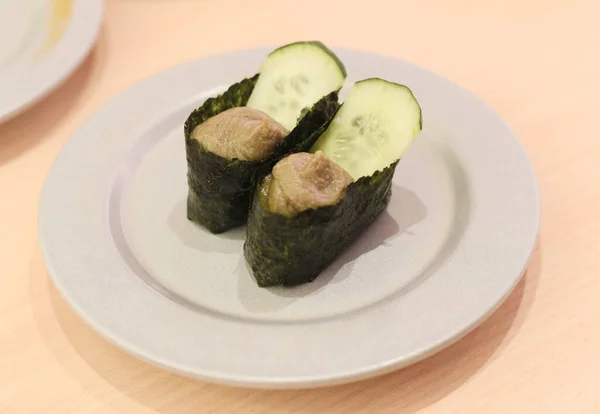 Sushi Med Krabbesmør Japansk Mad - Stock-foto