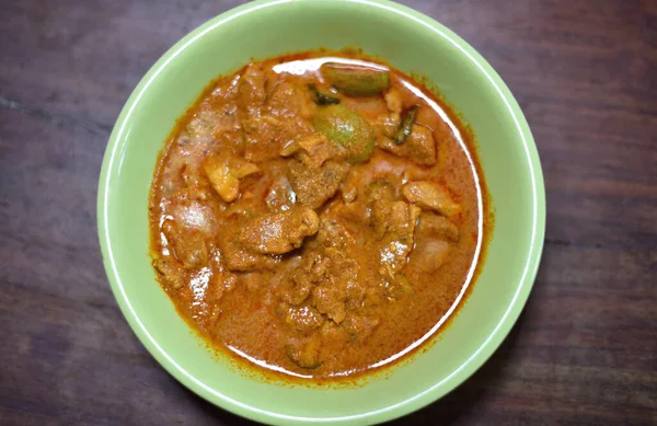 Curry Panang Com Carne Porco Comida Tailandesa — Fotografia de Stock